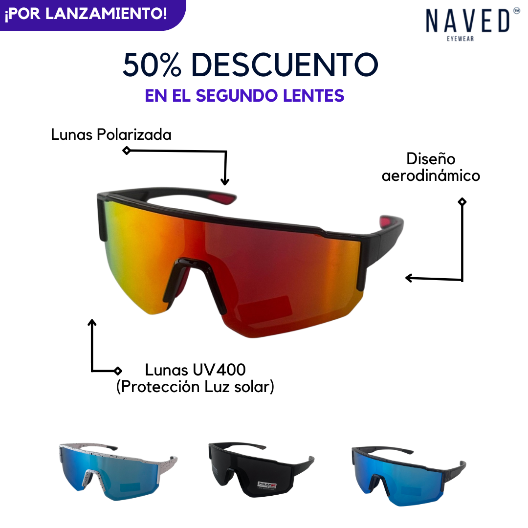Lentes de sol Deportivo Polarizado™ | 50% descuento en el 2do